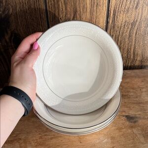 Noritake Ivory China Elegant Side Bowls Set of 4
